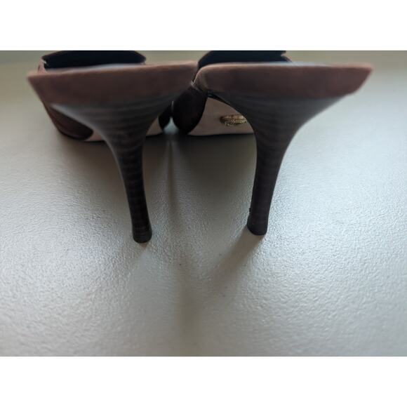 New Veronica Beard Leslie Suede Mule Size US 6M Cedar 2.75" Heel - Picture 11 of 11